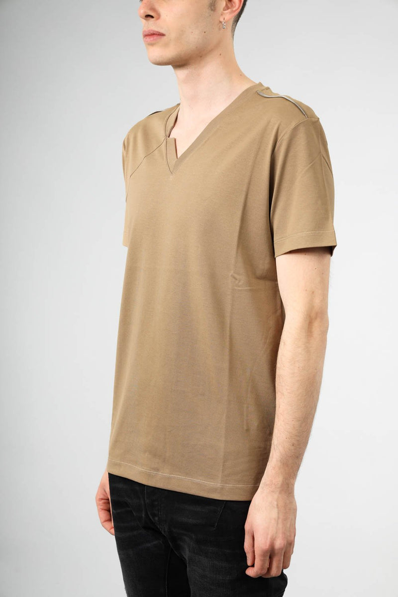 LES HOMMES T-shirt con dettagli in cotone