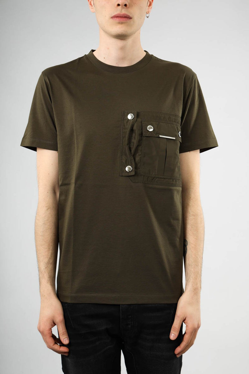 LES HOMMES T-shirt con tasca in cotone