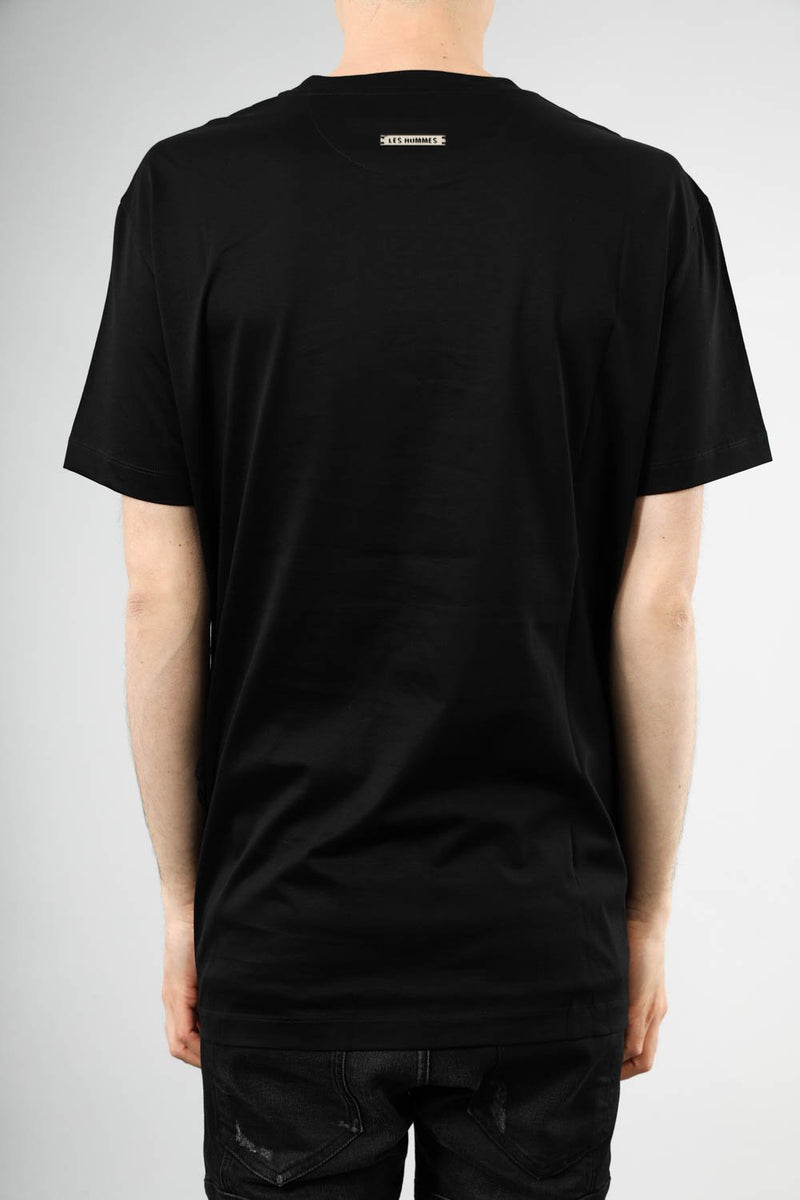 LES HOMMES T-shirt con inserto in nylon