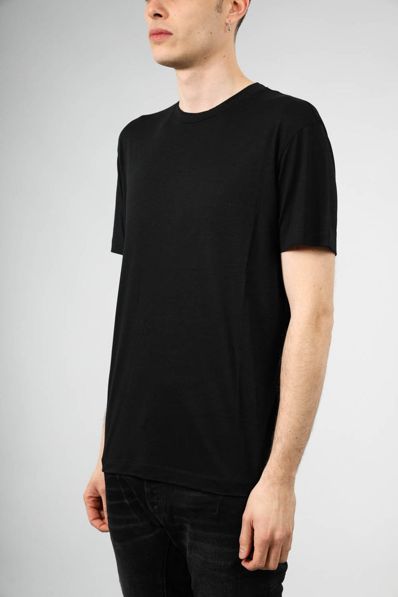 LES HOMMES T-shirt con dettaglio in lyocell