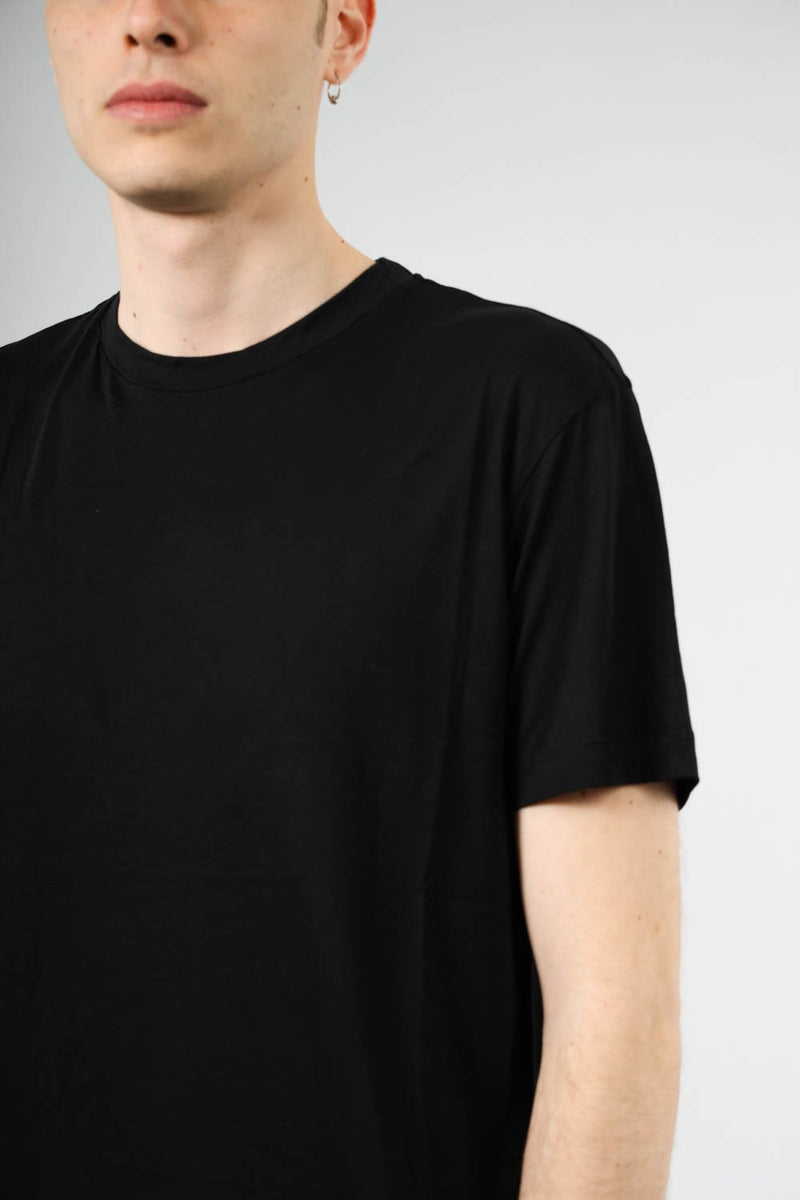 LES HOMMES T-shirt con dettaglio in lyocell