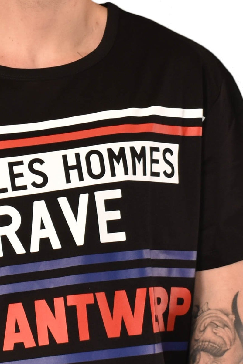 LES HOMMES T-SHIRT WHIT RAVE