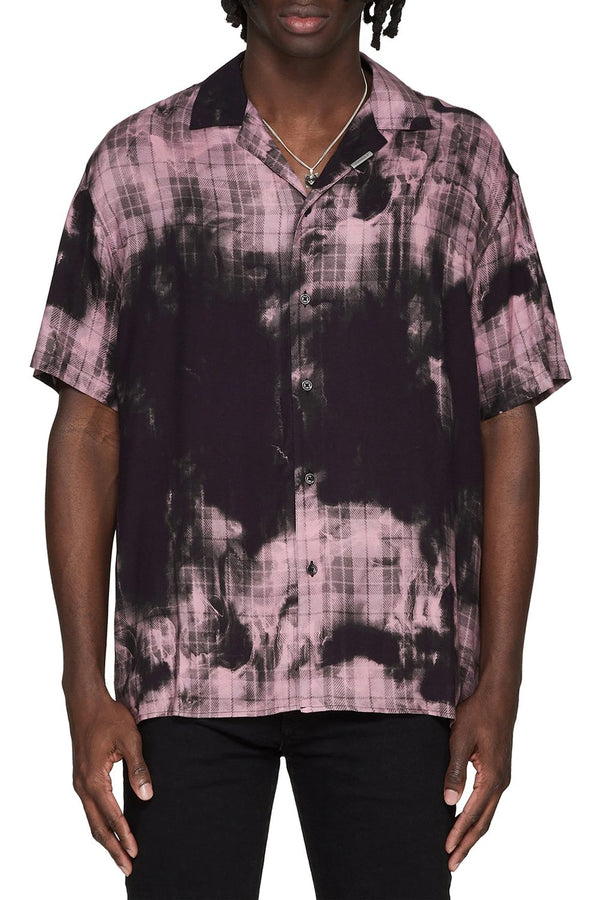 REPRESENT CAMICIA BLEACHED TARTAN