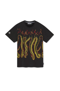 OCTOPUS T-SHIRT GIROCOLLO MORE FIRE