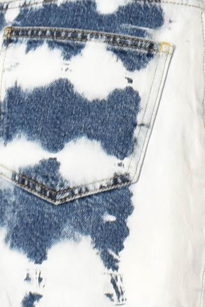 MSGM BERMUDA IN DENIM  A FANTASIA