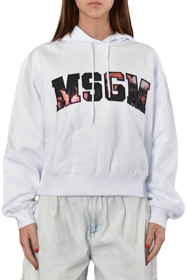 MSGM FELPA CORTA CON LOGO