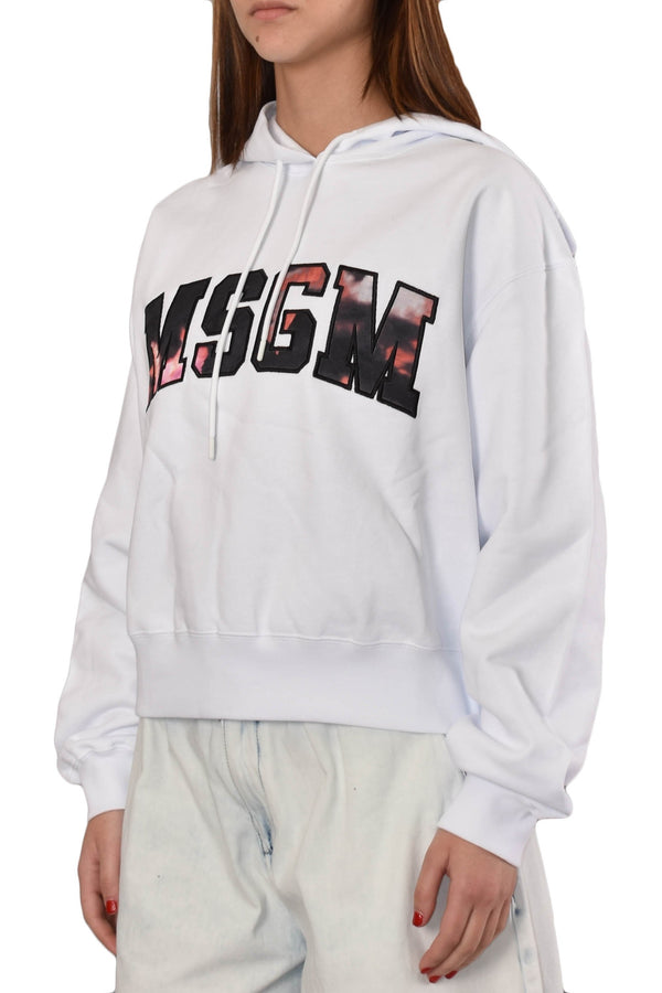 MSGM FELPA CORTA CON LOGO