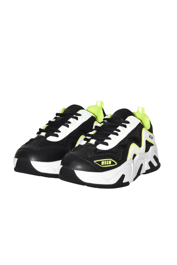 MSGM SNEAKERS ATTACK IN PELLE