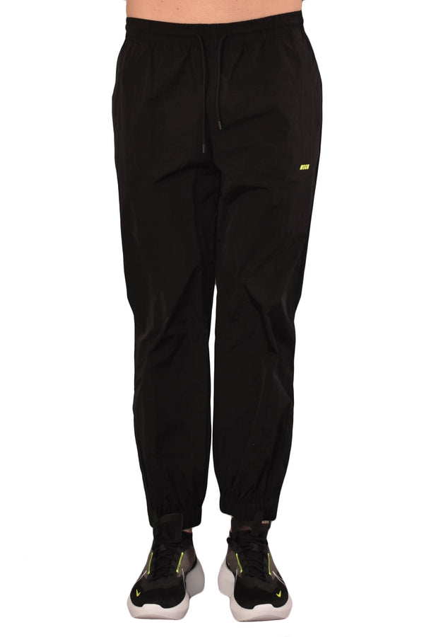 MSGM PANTALONI JOGGER IN NYLON