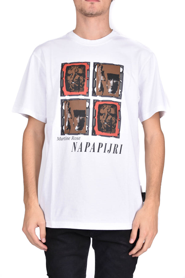 NAPA BY MARTIN ROSE T-SHIRT GIROCOLLO CON STAMPA