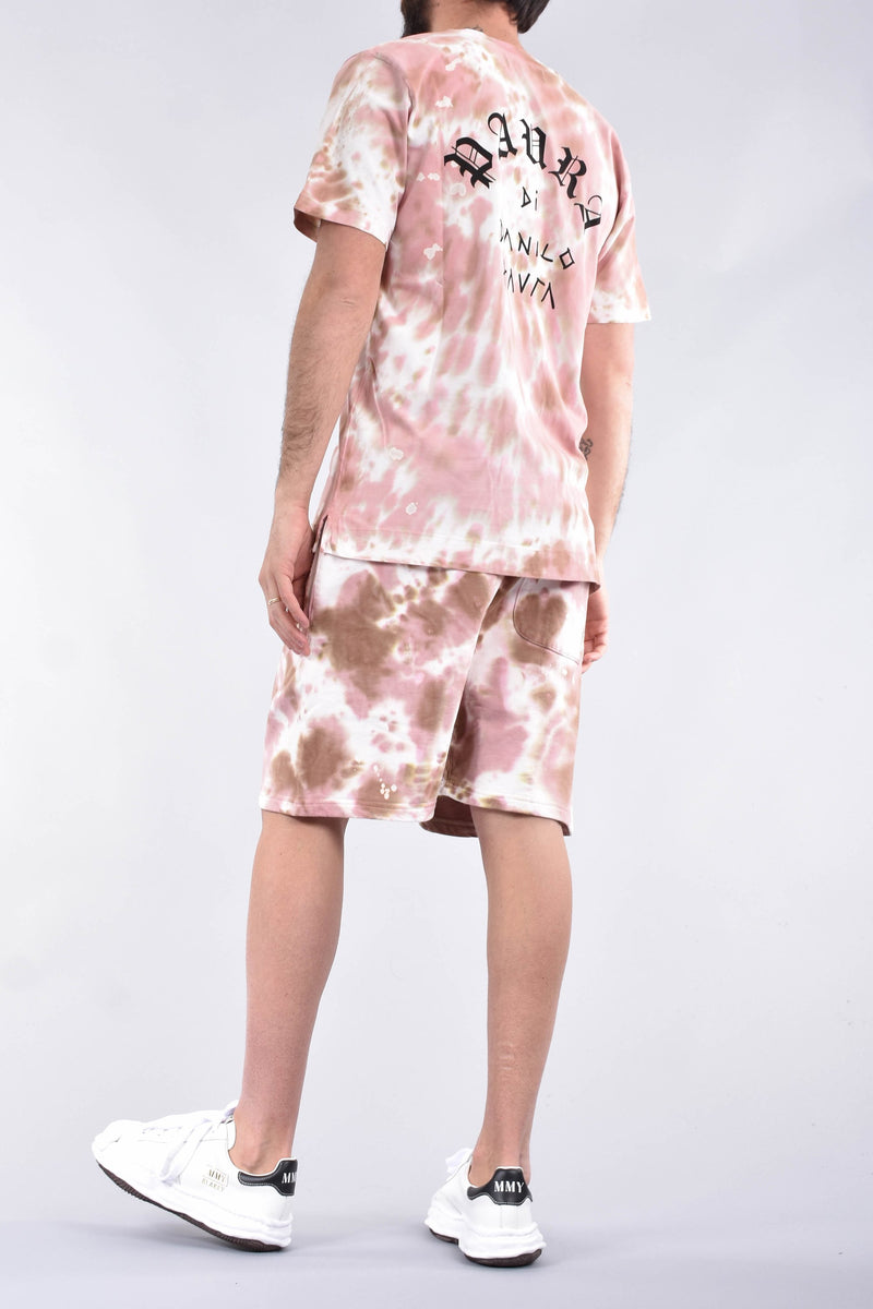 DANILO PAURA T-shirt marek effetto tie dye in cotone