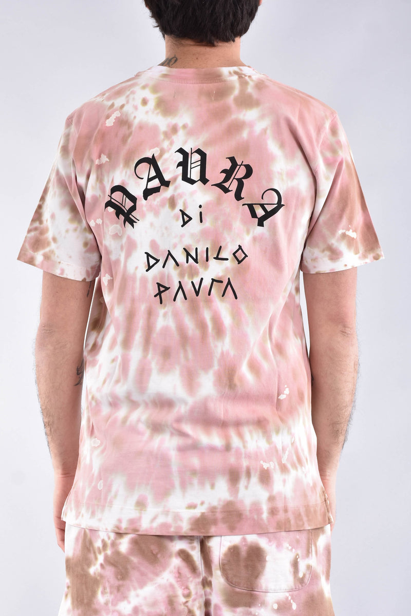 DANILO PAURA T-shirt marek effetto tie dye in cotone