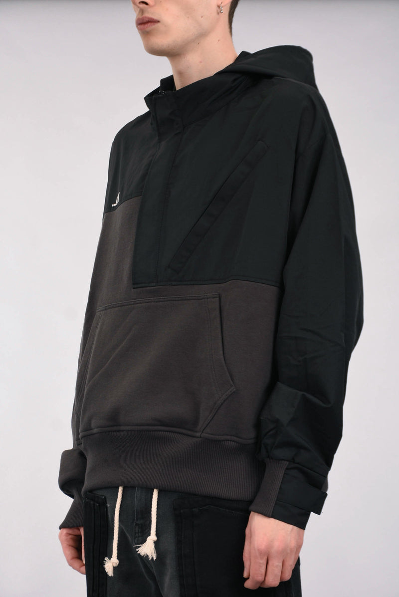 VAL KRISTOPHER Felpa windbreaker in cotone