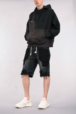 VAL KRISTOPHER Felpa windbreaker in cotone