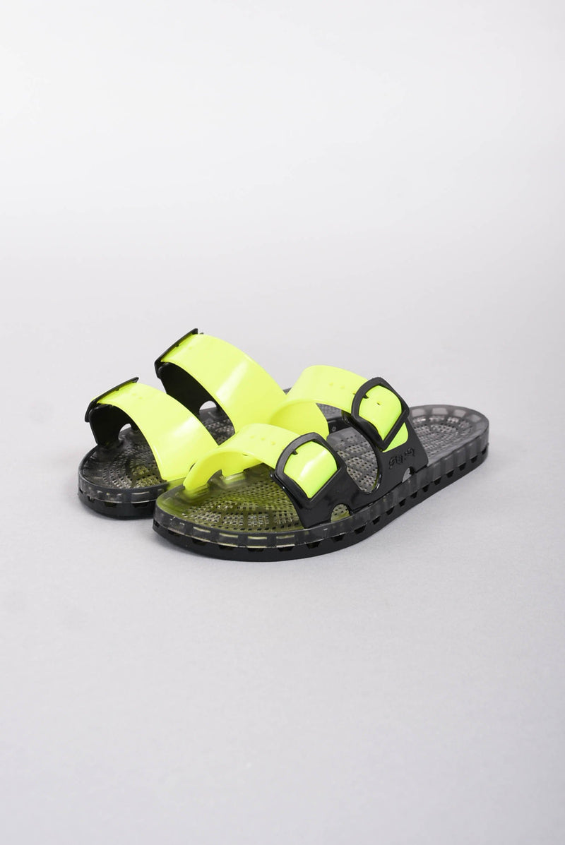 SENSI ciabatte modello la jolla black fluo