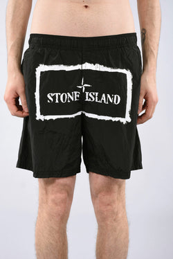 STONE ISLAND Costume nylon metal stencil print