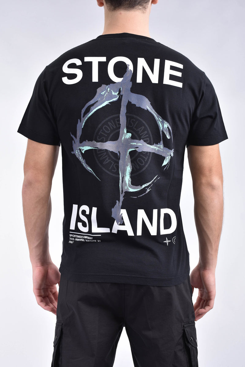 STONE ISLAND T-shirt marble three