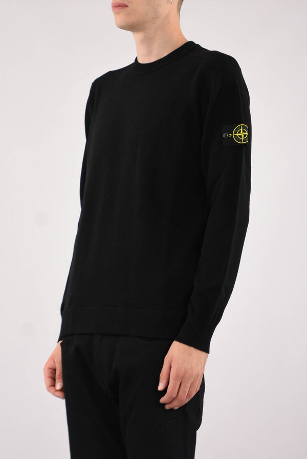 STONE ISLAND Maglia girocollo in lana strech