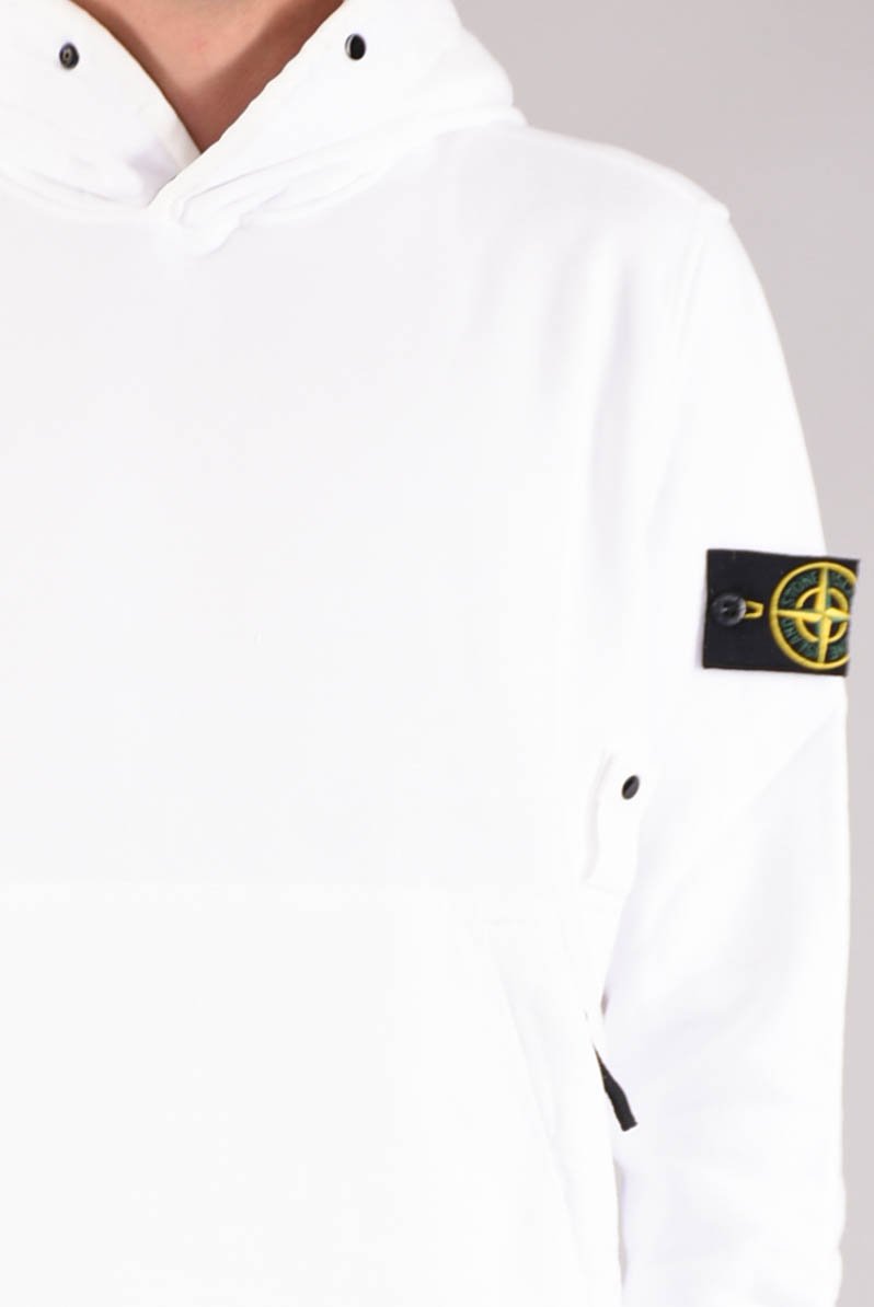 STONE ISLAND Felpa con cappuccio in cotone