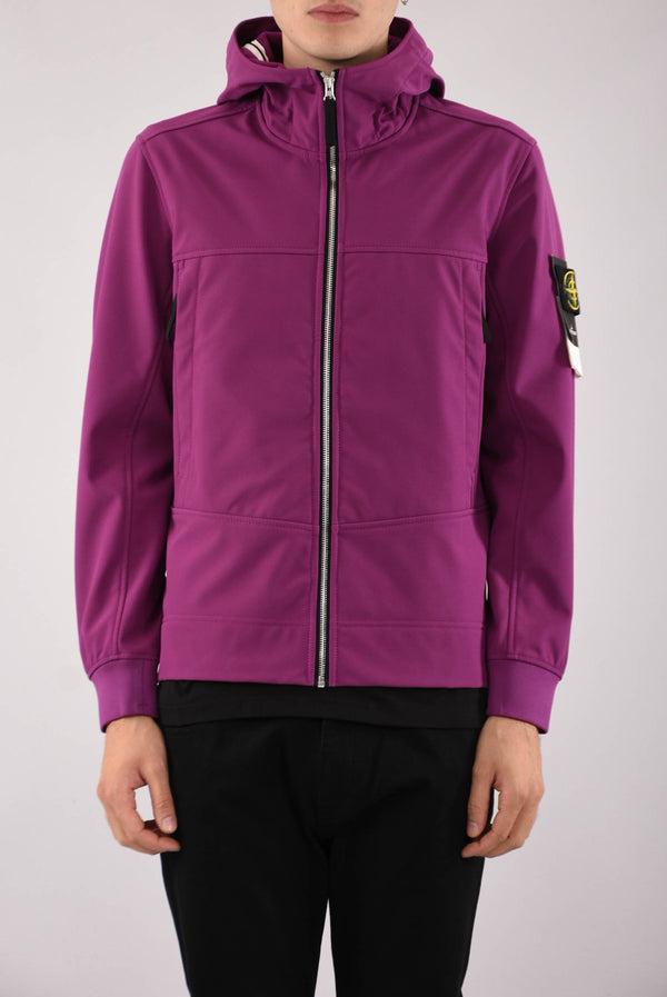 STONE ISLAND Giubbino soft shell r e. dye technology