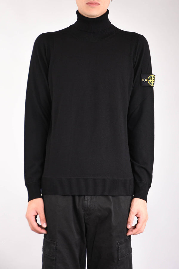 STONE ISLAND Maglia collo alto pura lana