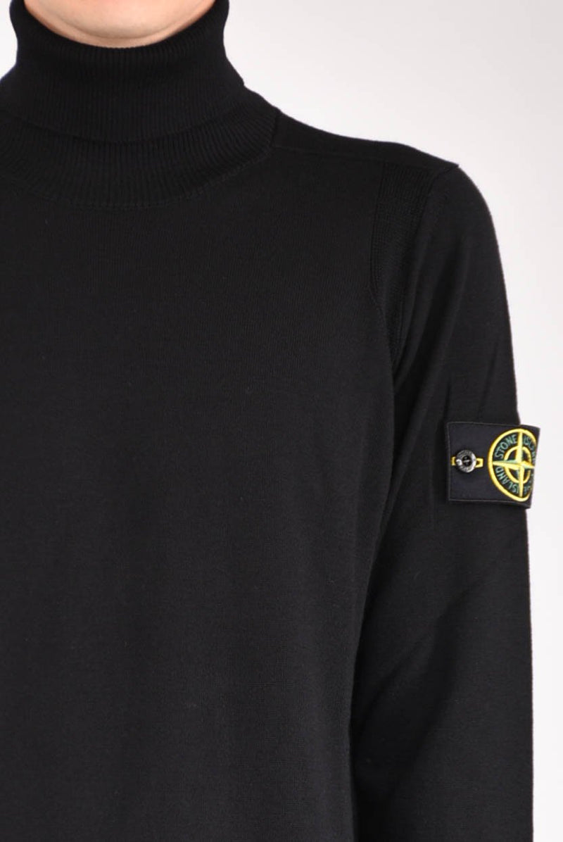 STONE ISLAND Maglia collo alto pura lana