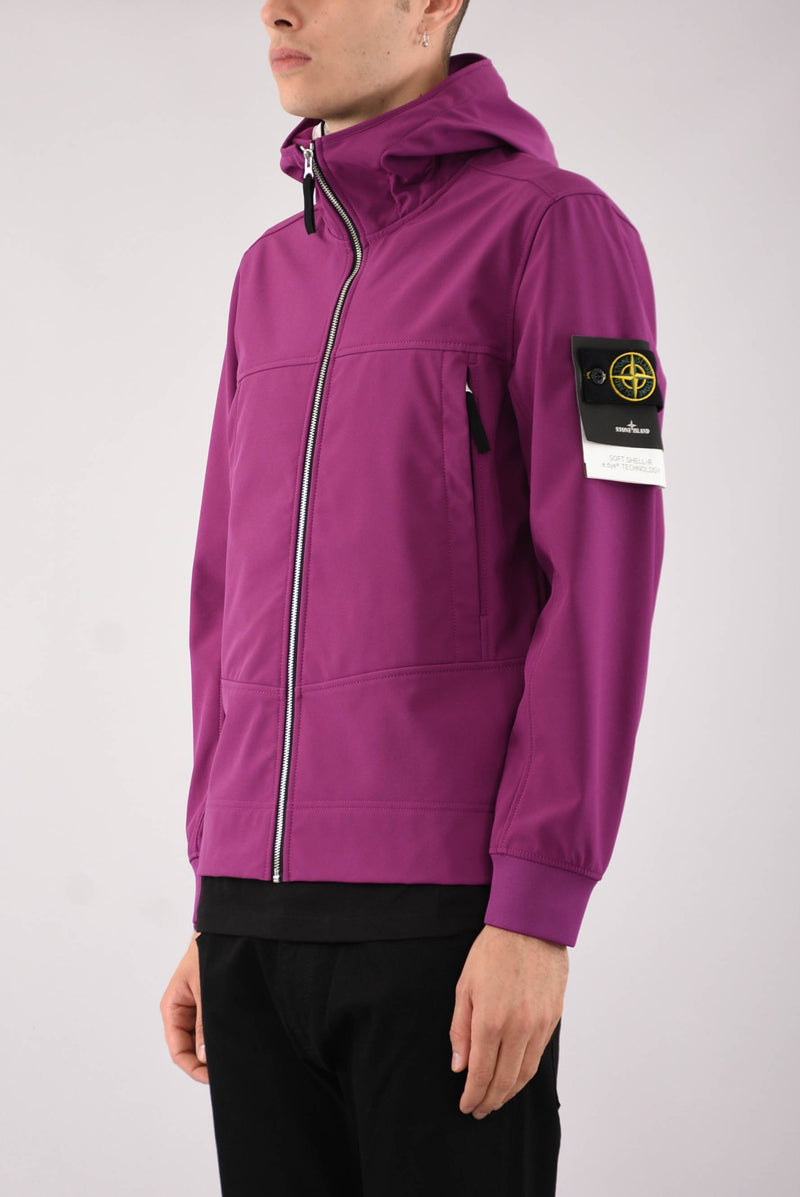 STONE ISLAND Giubbino soft shell r e. dye technology