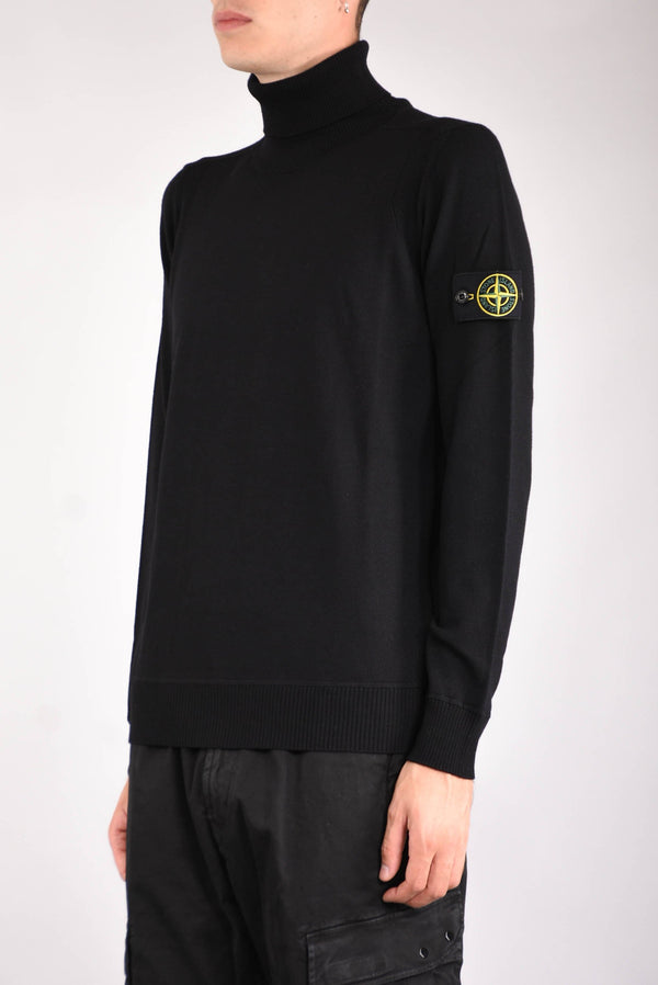 STONE ISLAND Maglia collo alto pura lana