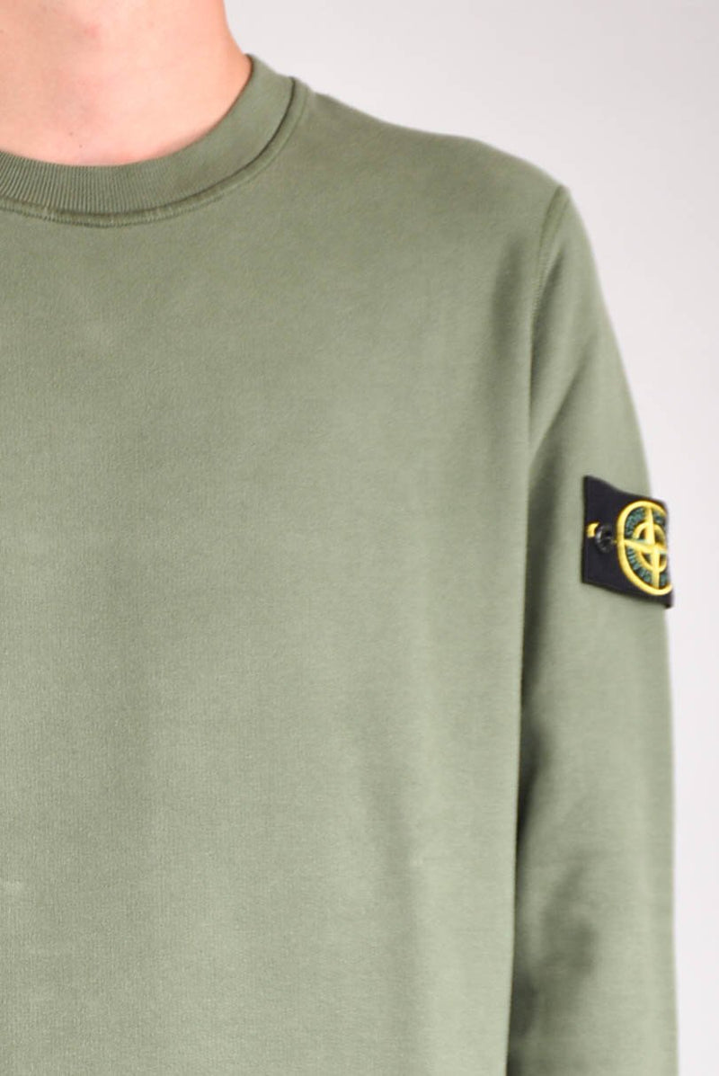 STONE ISLAND Felpa girocollo in cotone