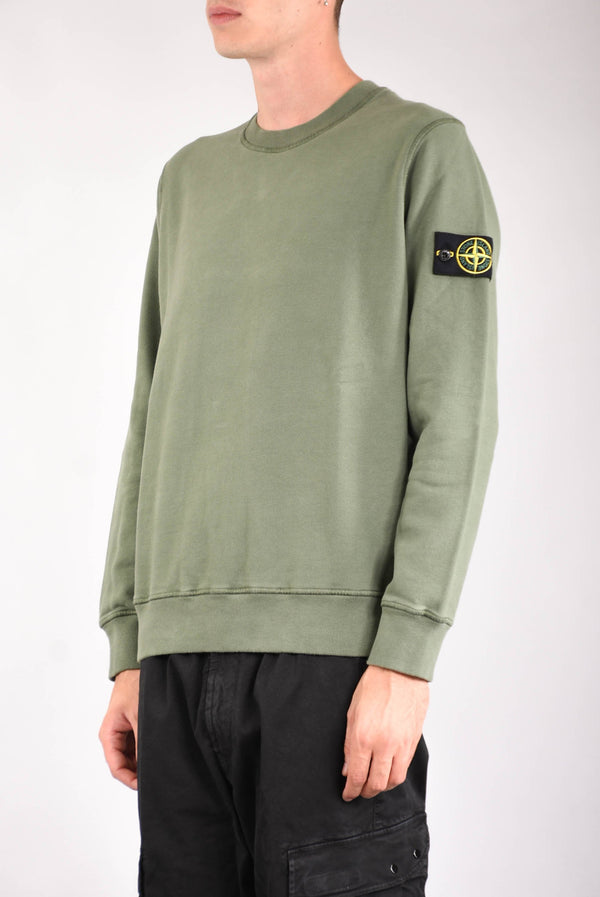 STONE ISLAND Felpa girocollo in cotone