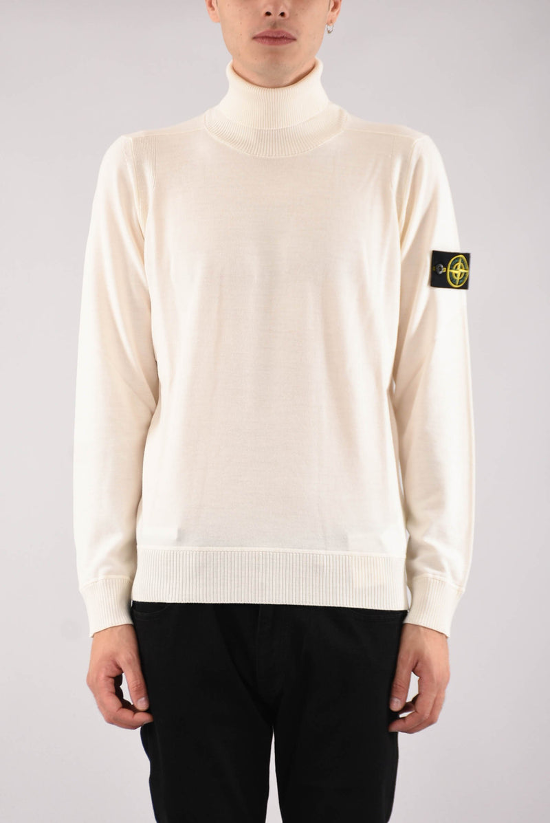 STONE ISLAND Maglia collo alto pura lana