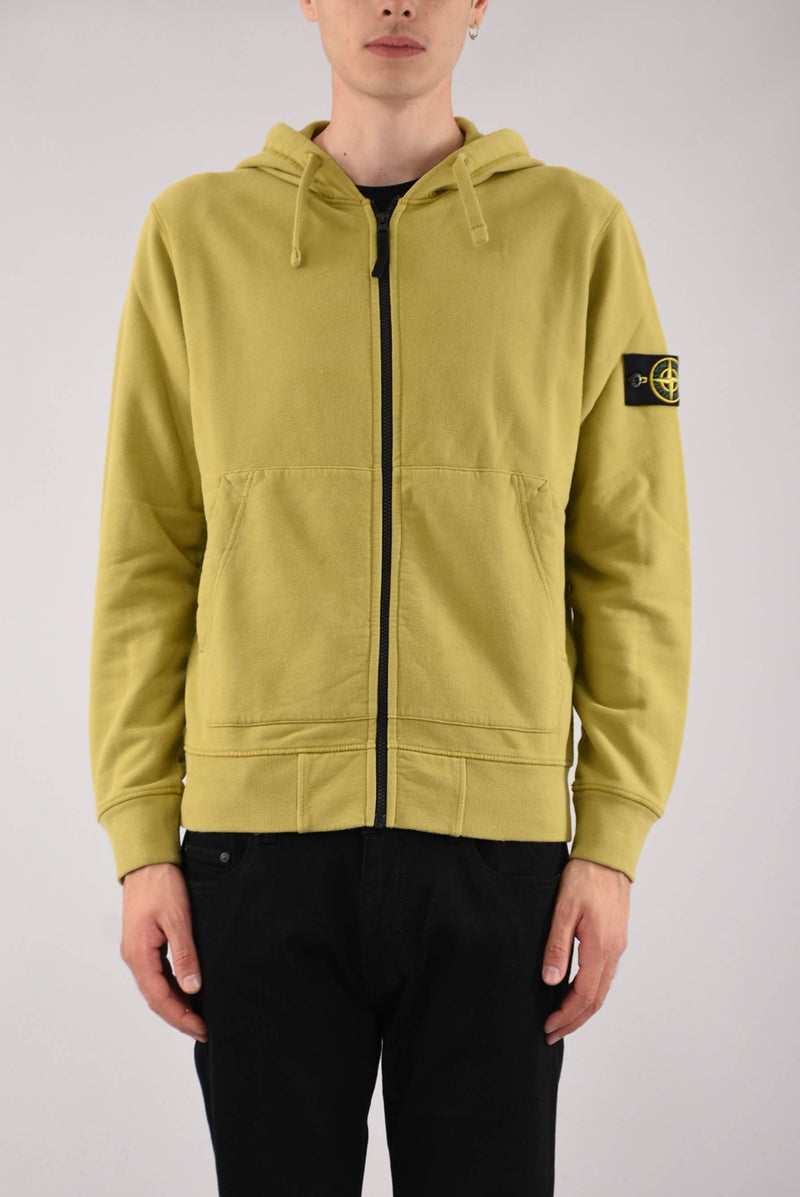 STONE ISLAND Felpa con cappuccio in cotone