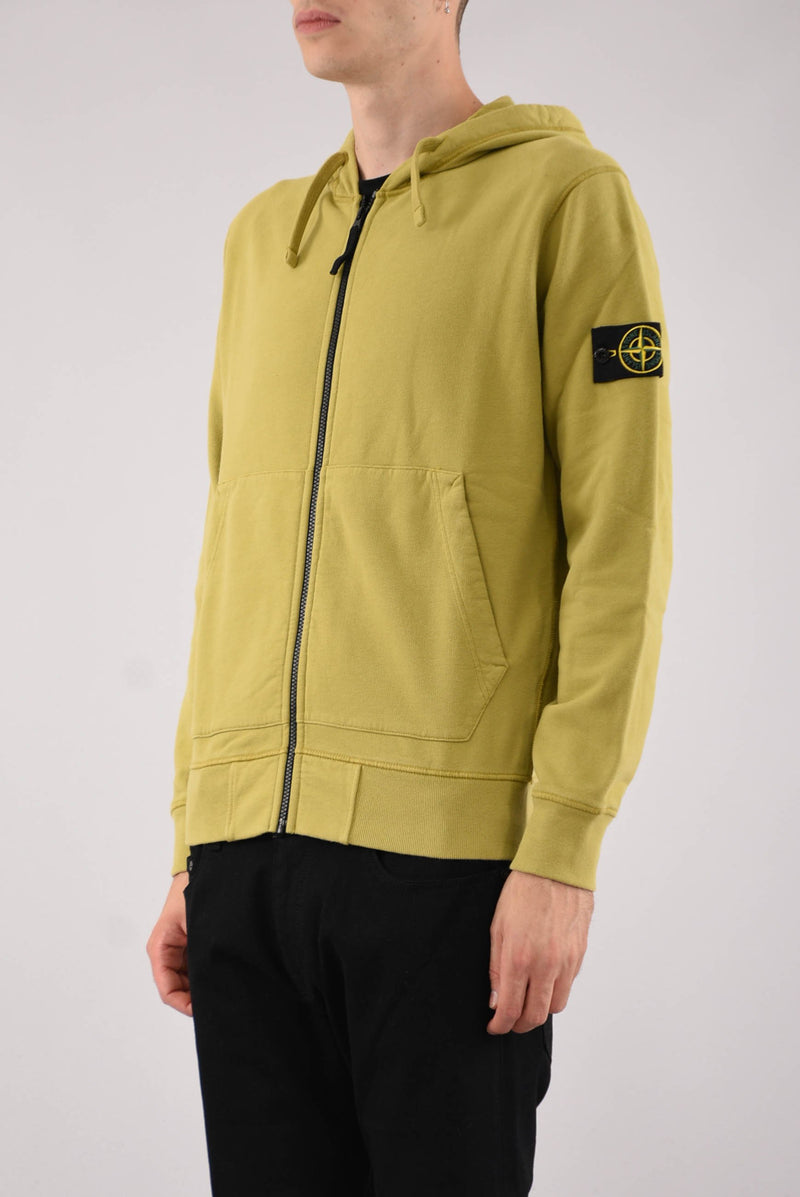 STONE ISLAND Felpa con cappuccio in cotone