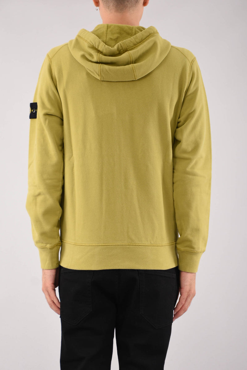 STONE ISLAND Felpa con cappuccio in cotone