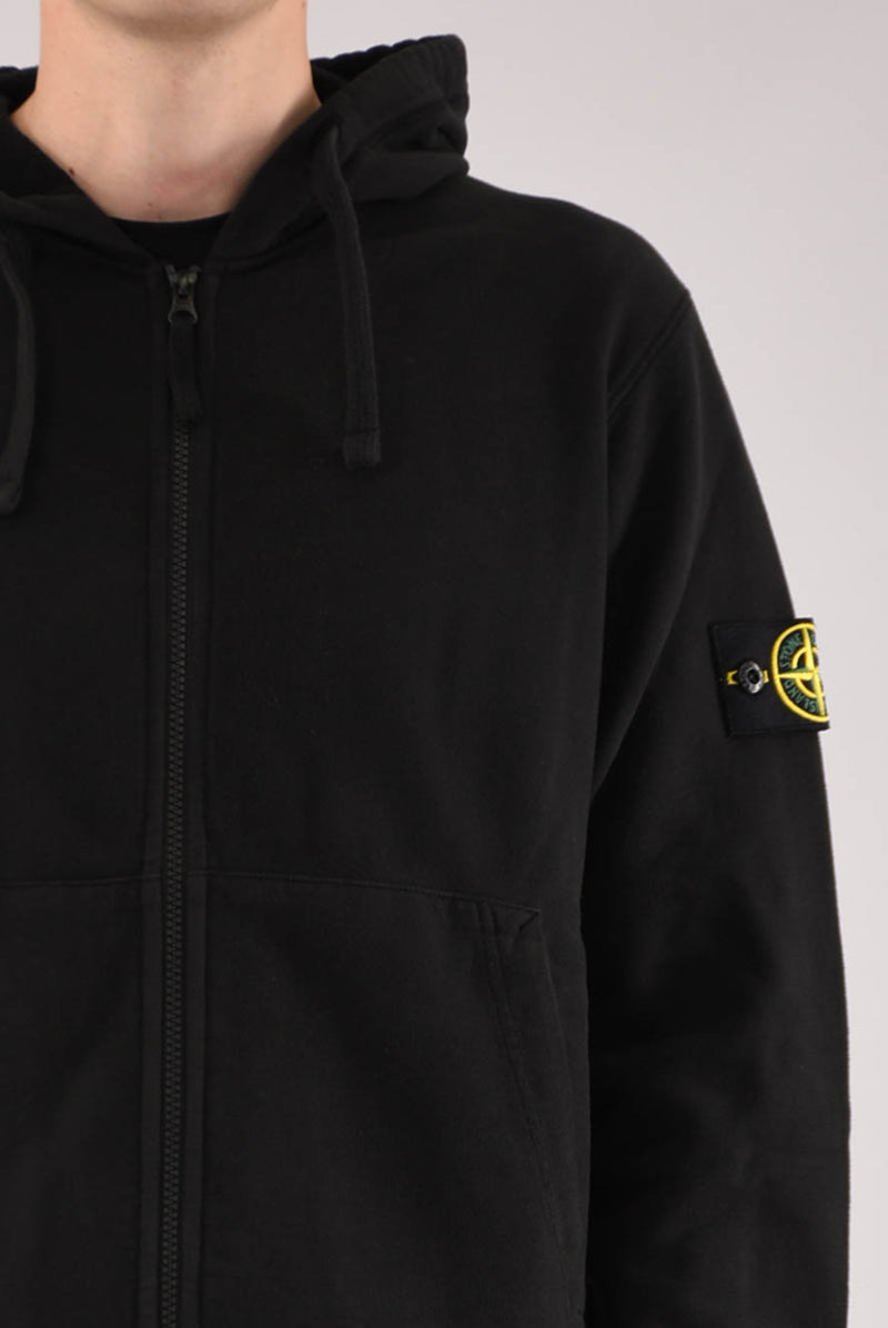 STONE ISLAND Felpa con cappuccio in cotone