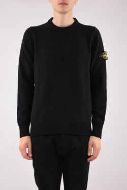 STONE ISLAND Maglia girocollo lana cotone comfort