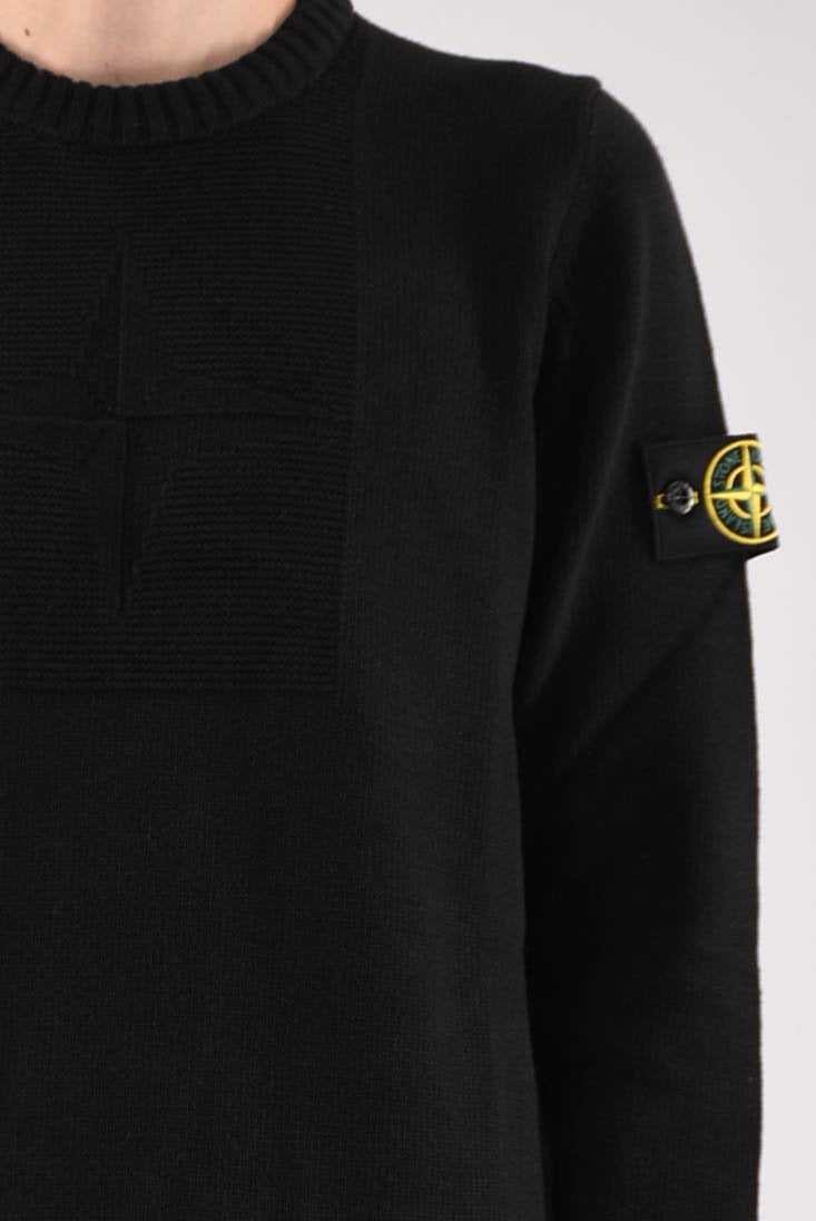 STONE ISLAND Maglia girocollo lana cotone comfort