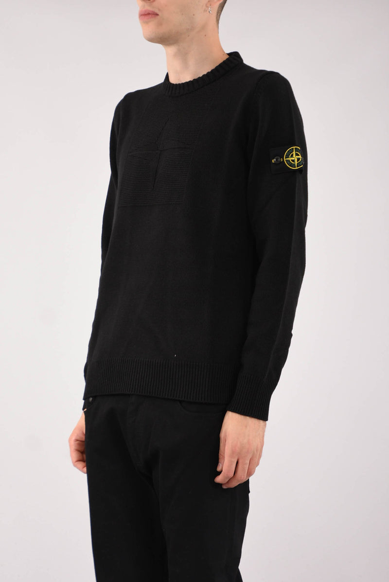 STONE ISLAND Maglia girocollo lana cotone comfort