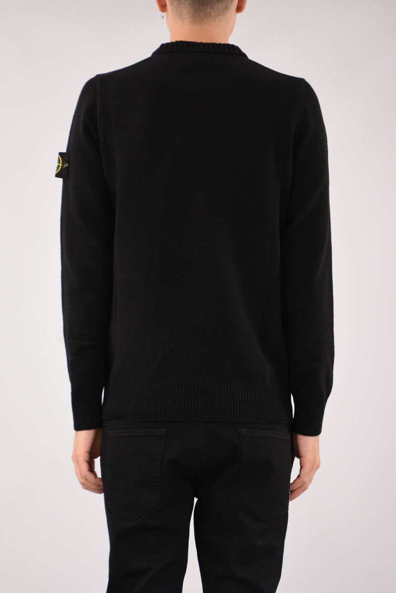 STONE ISLAND Maglia girocollo lana cotone comfort