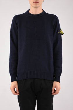 STONE ISLAND Maglia girocollo lana cotone comfort