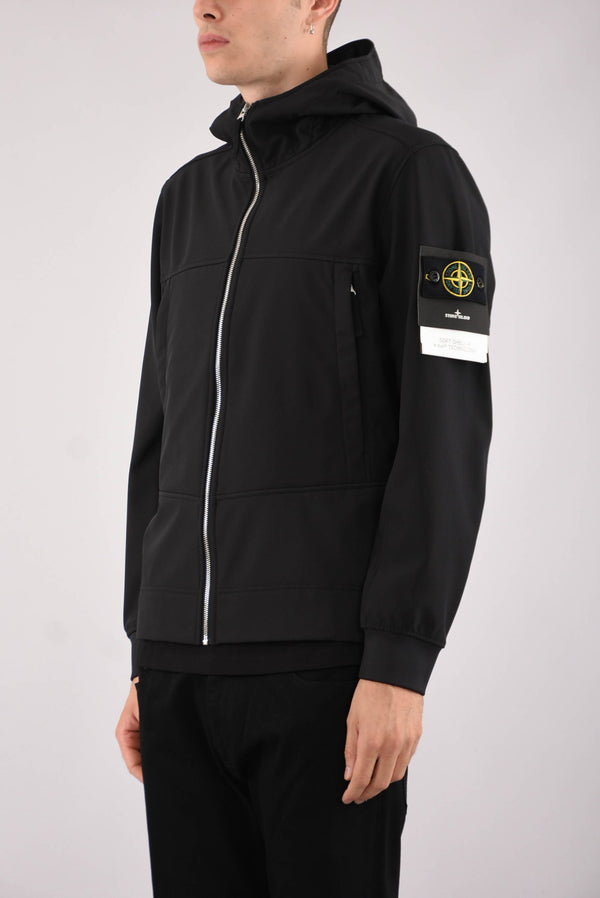 STONE ISLAND Giubbino soft shell r e. dye technology