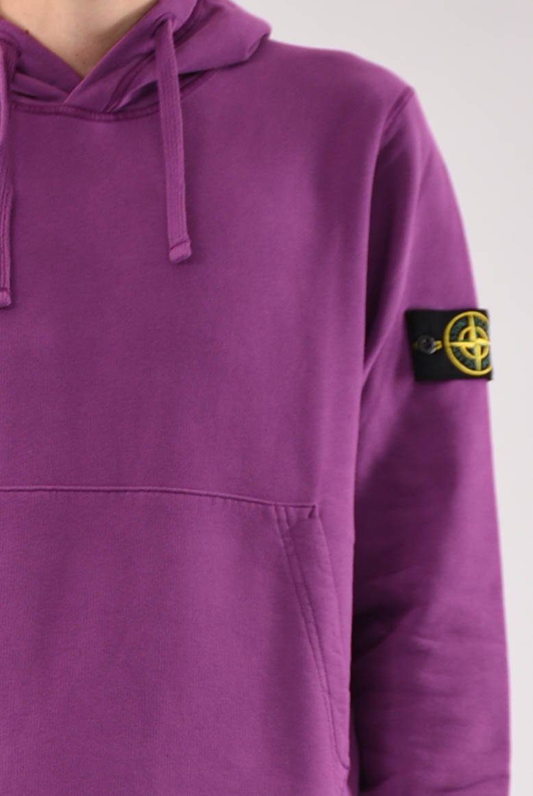 STONE ISLAND Felpa con cappuccio in cotone