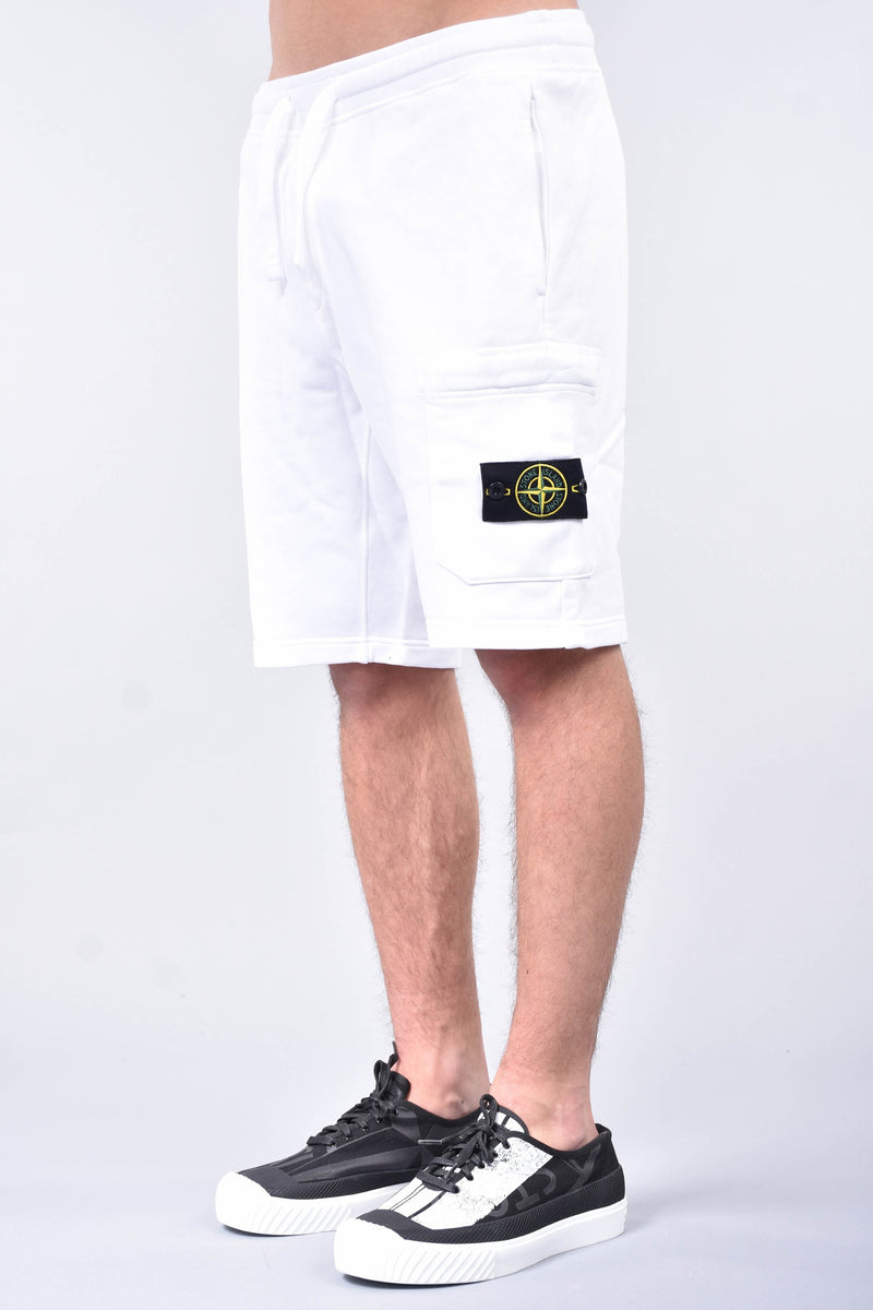 STONE ISLAND Bermuda jogging in felpa