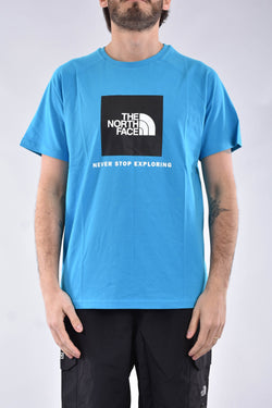 THE NORTH FACE T-shirt raglan redbox in cotone