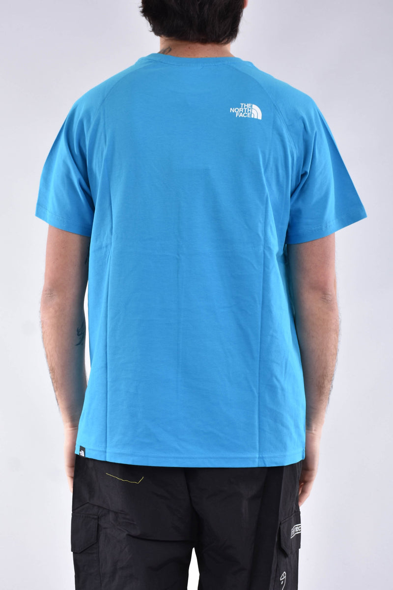 THE NORTH FACE T-shirt raglan redbox in cotone