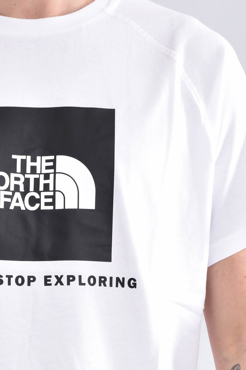 THE NORTH FACE T-shirt raglan redbox in cotone