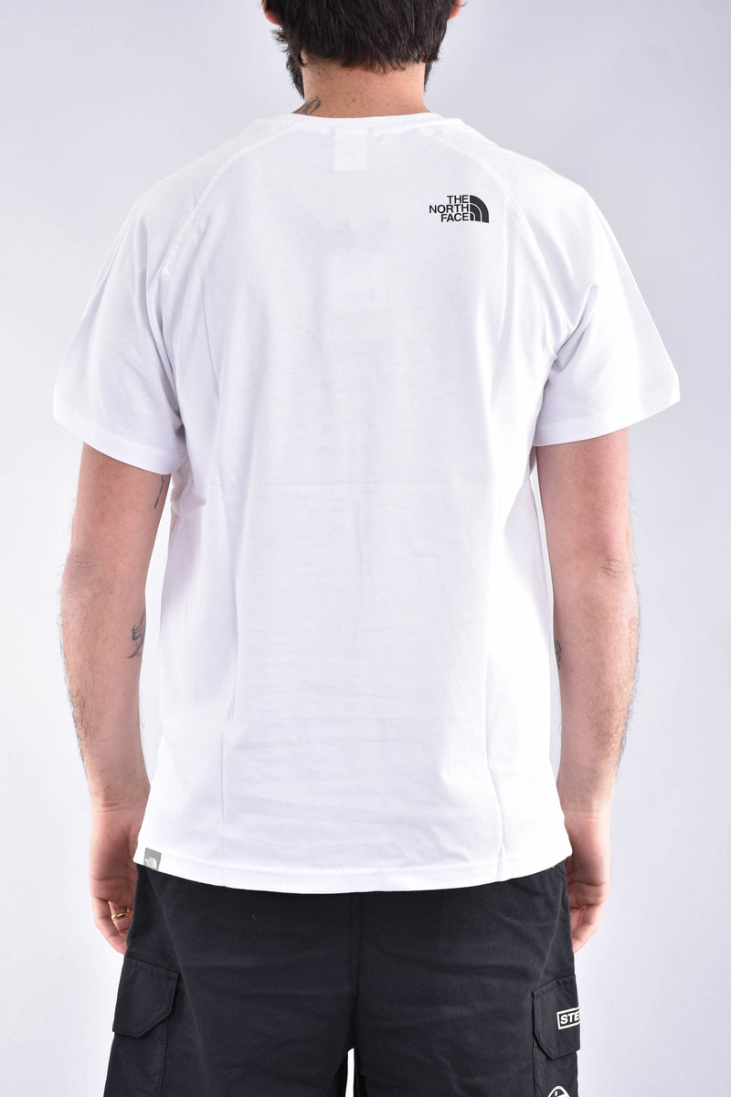 THE NORTH FACE T-shirt raglan redbox in cotone