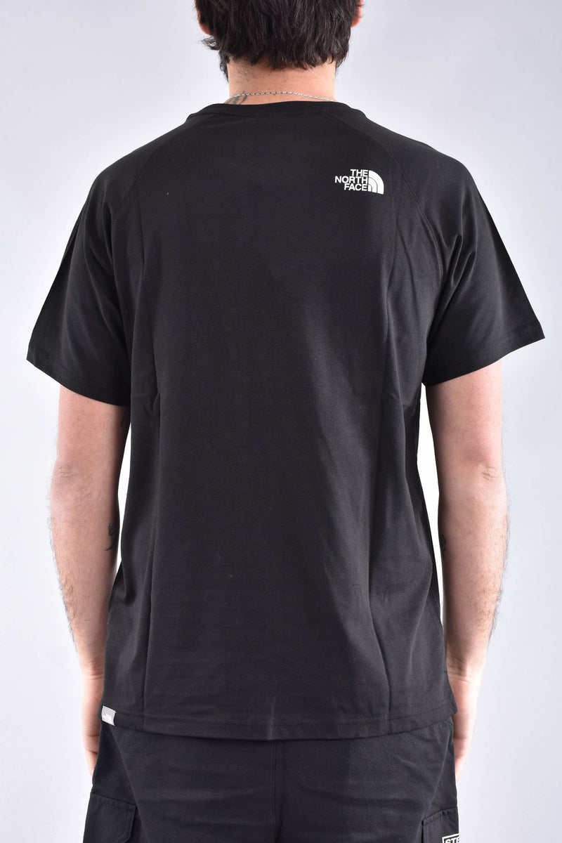 THE NORTH FACE T-shirt raglan redbox in cotone