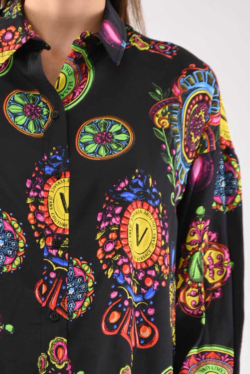 VERSACE JEANS COUTURE camicia maniche lunghe