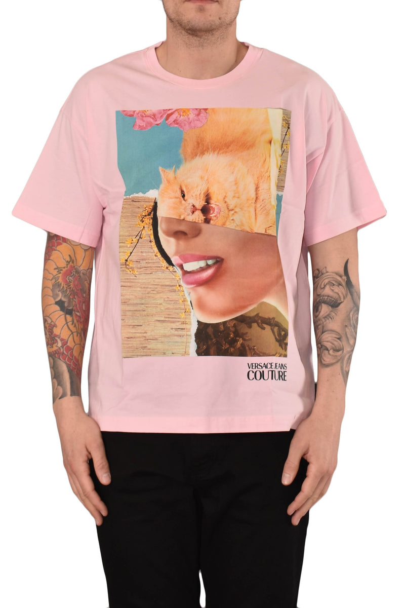 VERSACE JEANS COUTURE T-SHIRT STAMPA KITTY